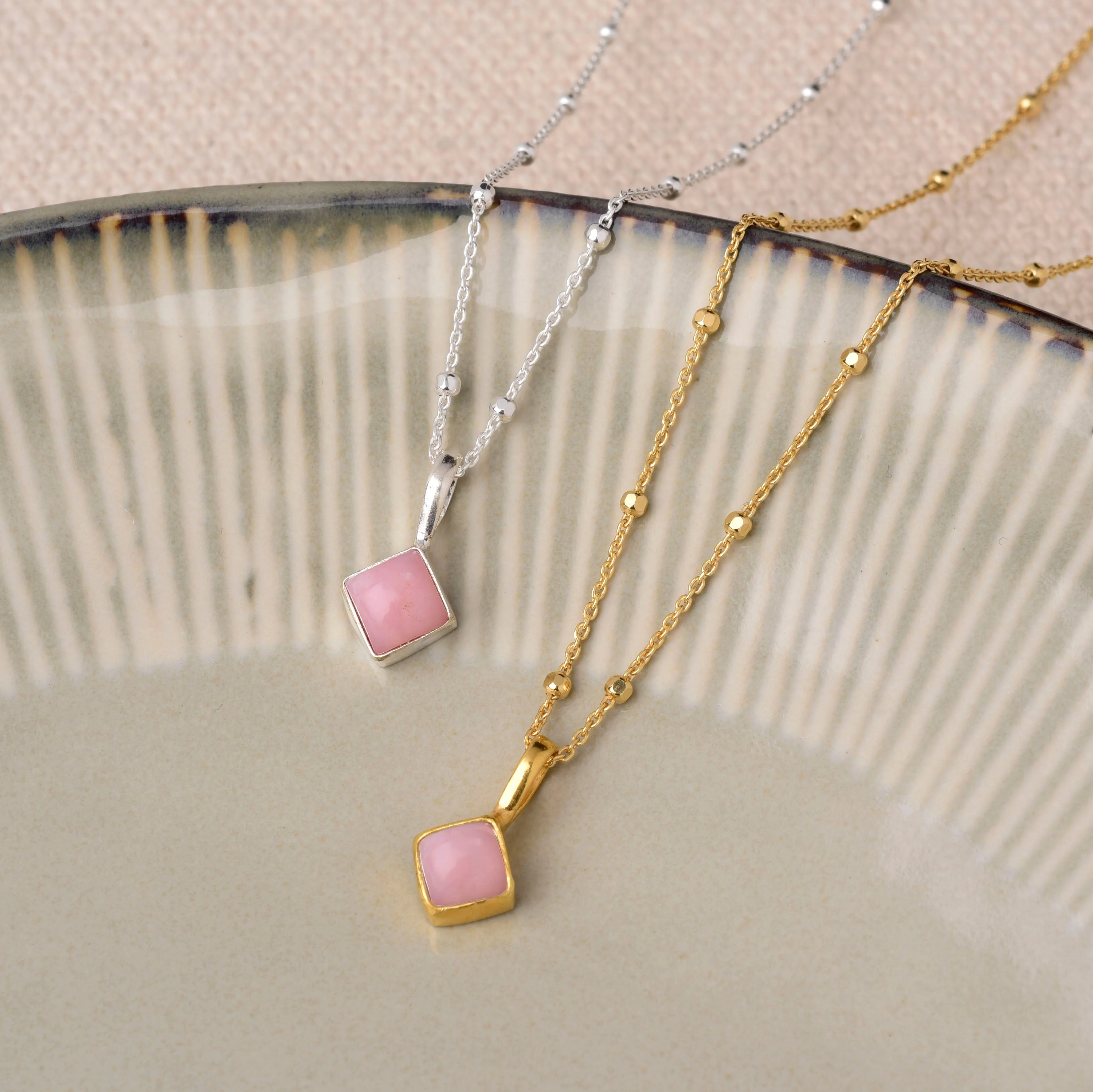 Diamond Birthstone Necklace October - Image 5