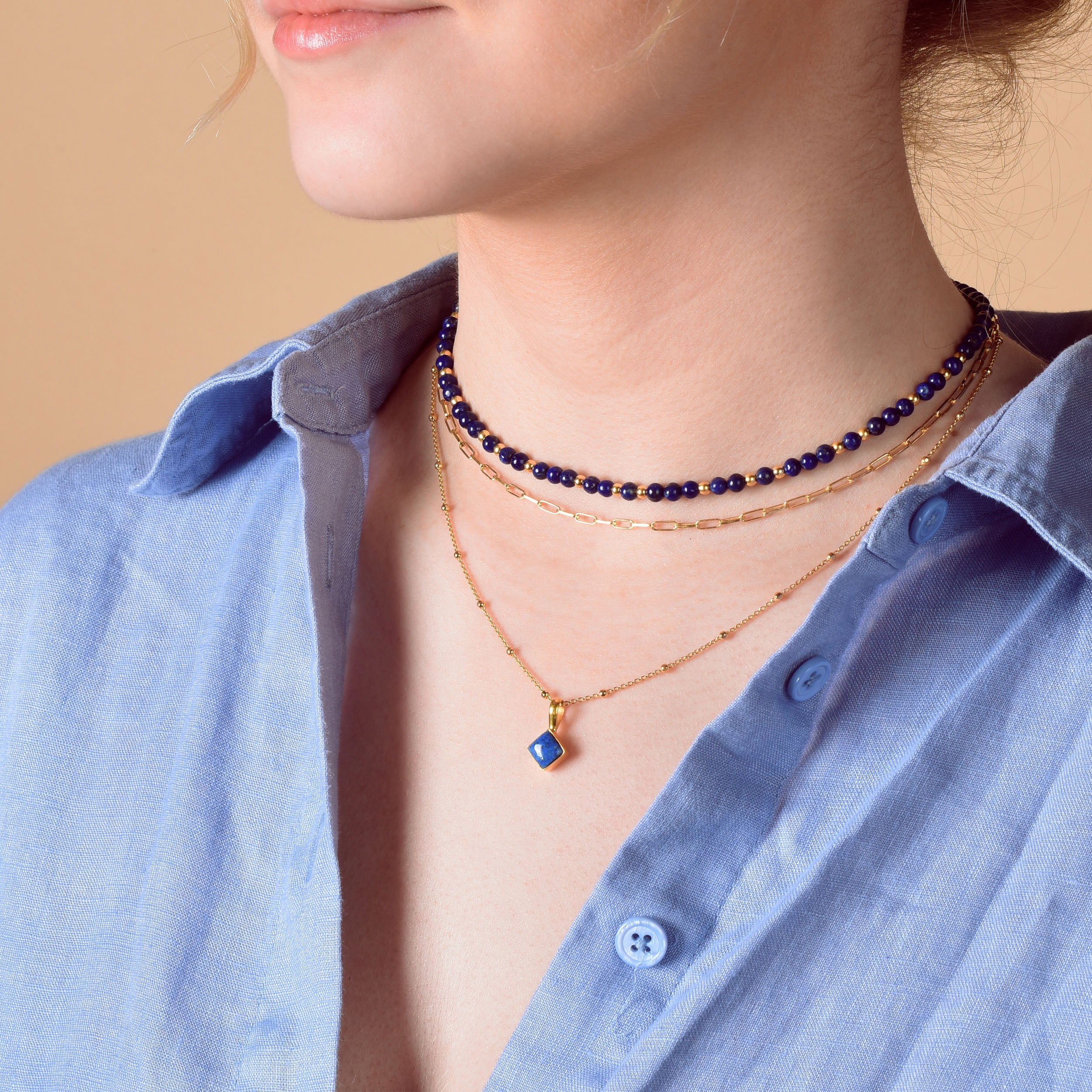 Diamond Birthstone Necklace September - Image 2