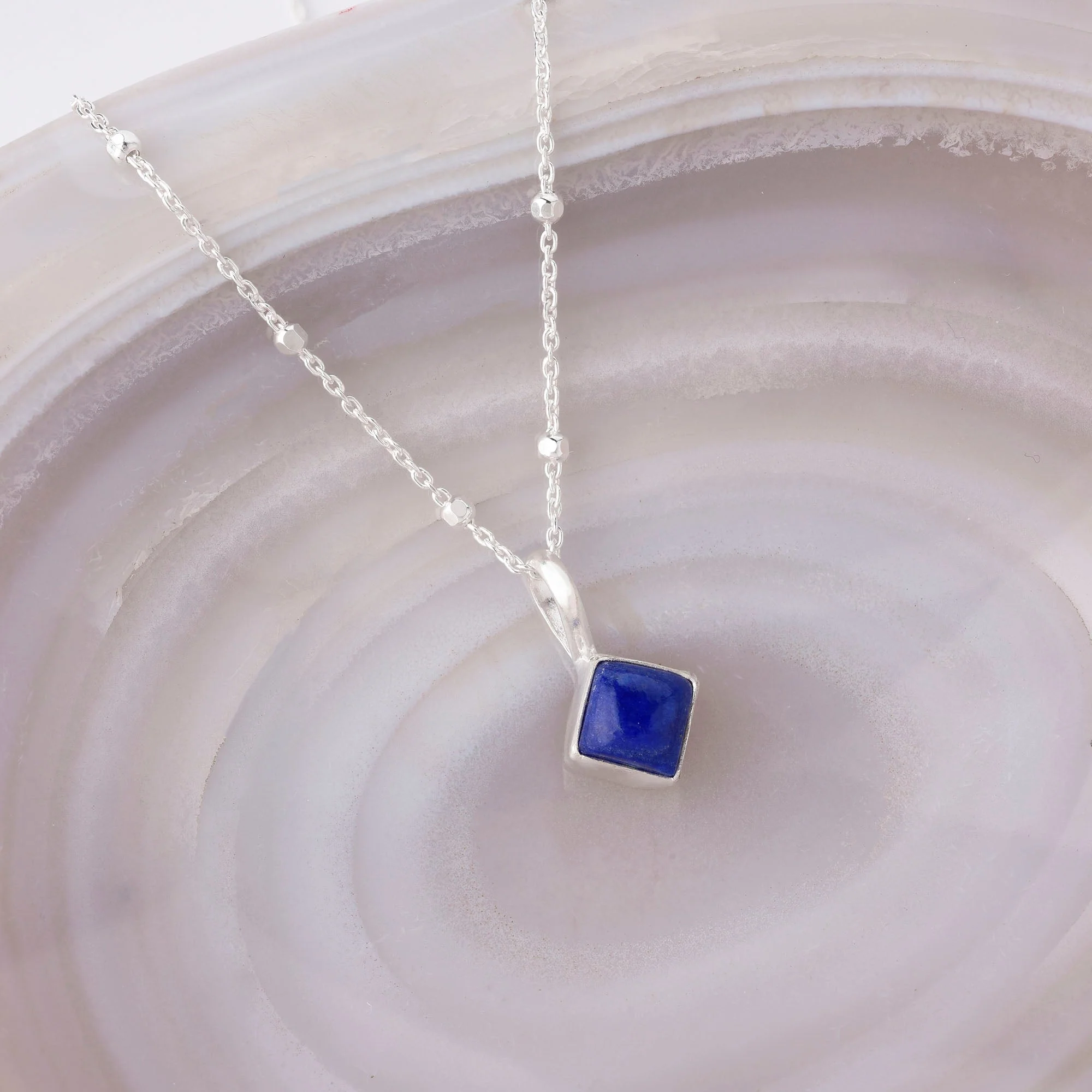 Diamond Birthstone Necklace September - Image 4