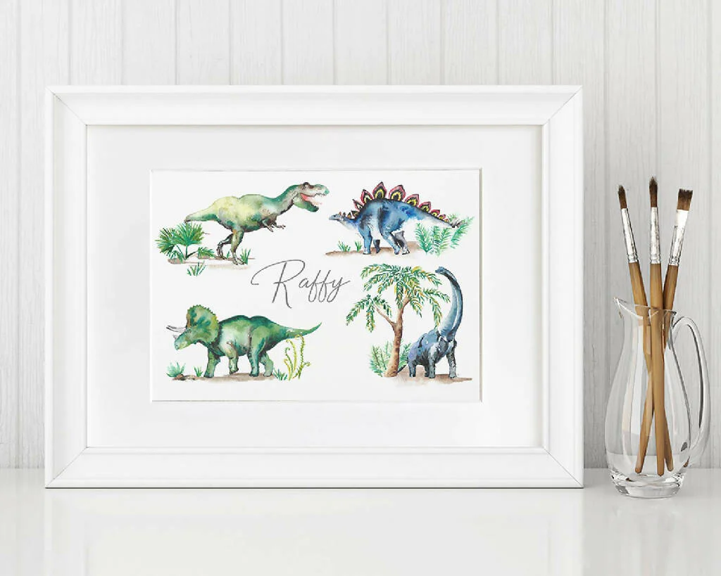 Dinosaurs Personalised Print - Image 3