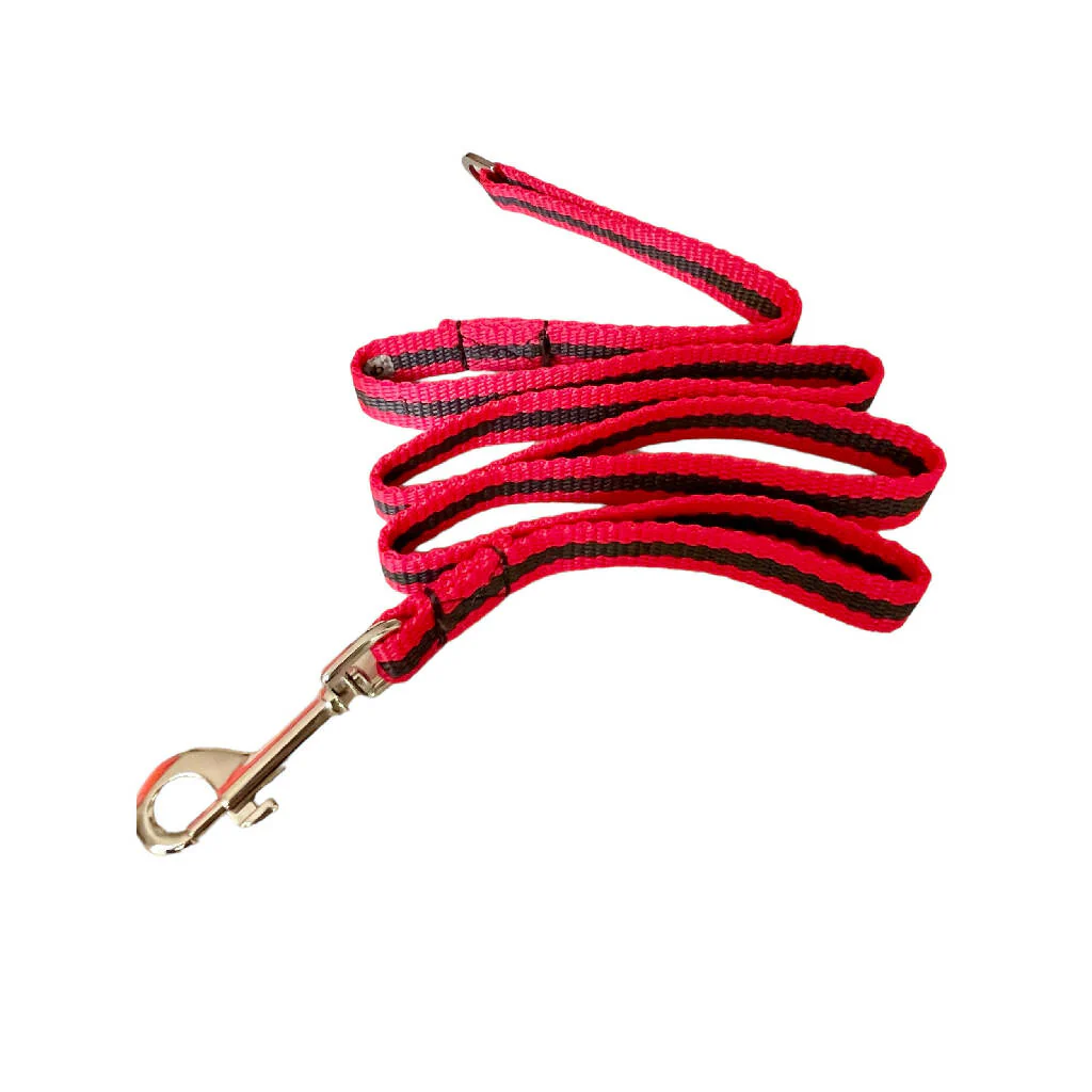 Dog Lead In Red And Brown Stripe - 2 sizes - Image 4