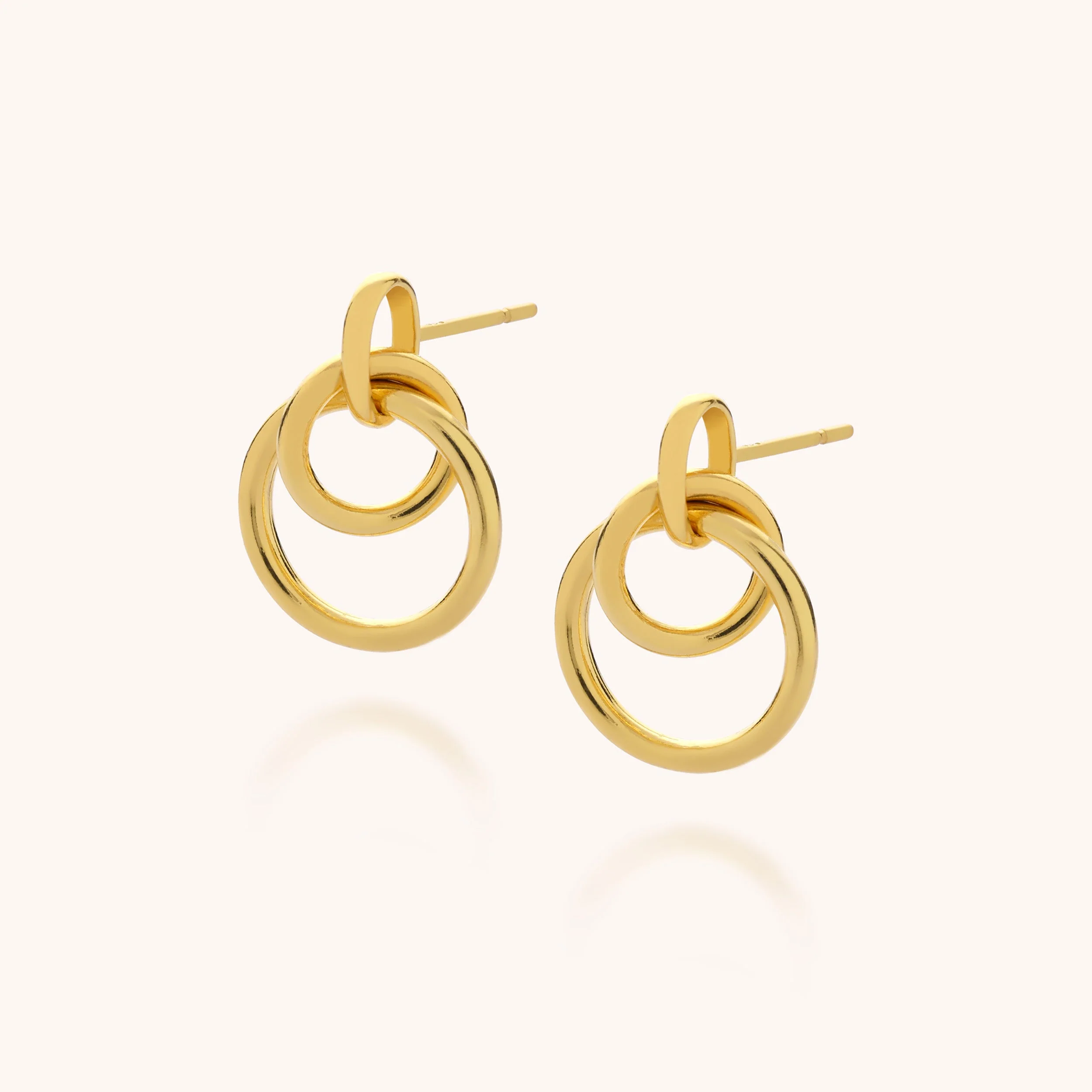 Double Hoop Ear Drop - Image 2