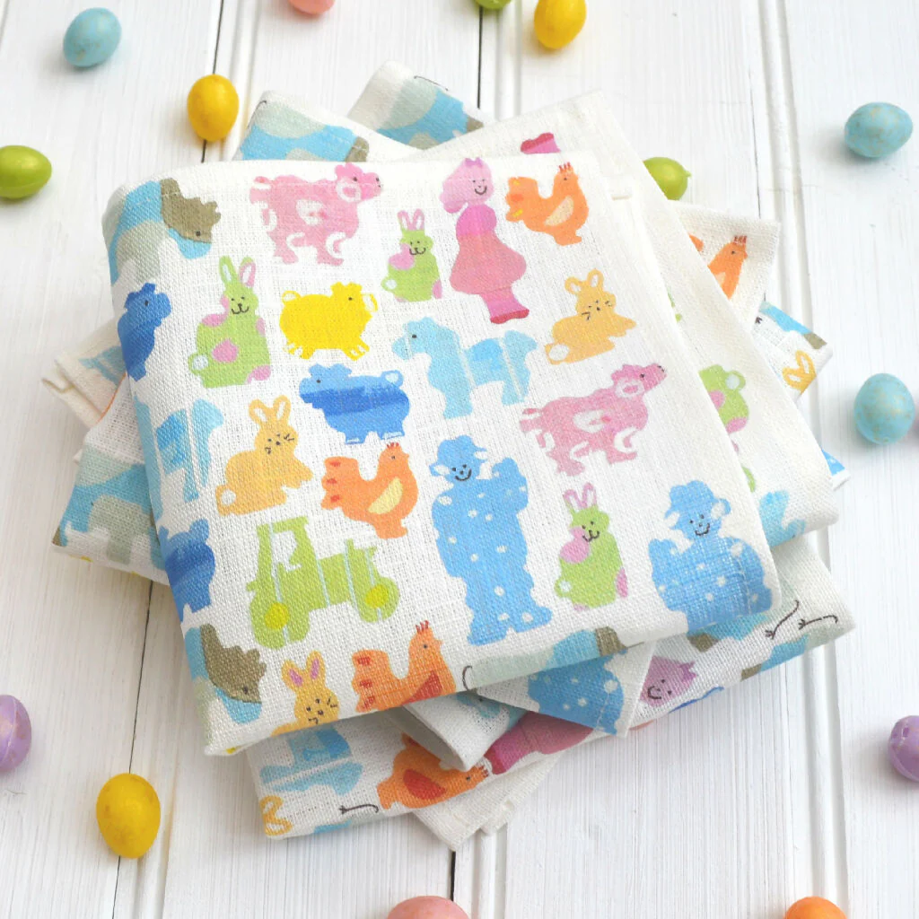 Easter Farmyard Linen Napkins - Image 2