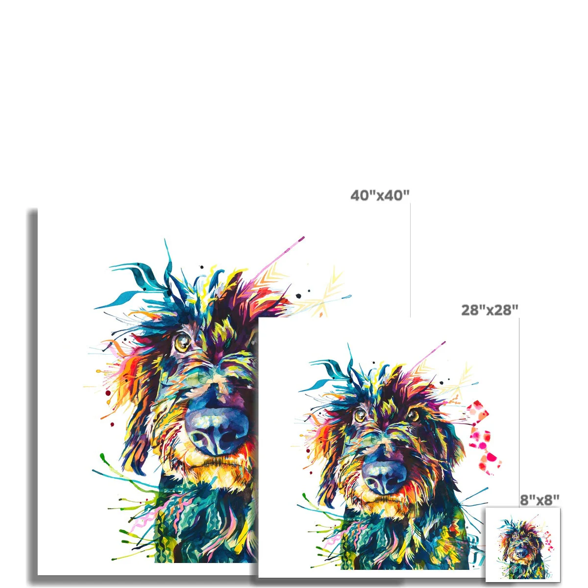 Eddie the Wirehaired Dachshund Fine Art Print - Image 3