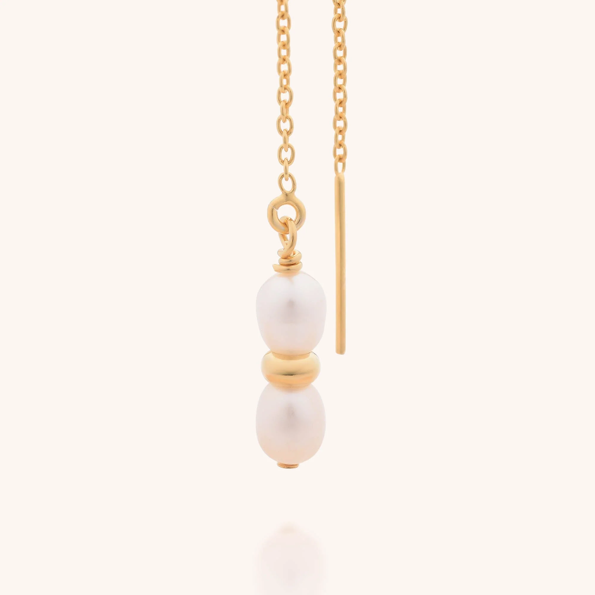 Ellen Pearl Fall Earrings - Image 2