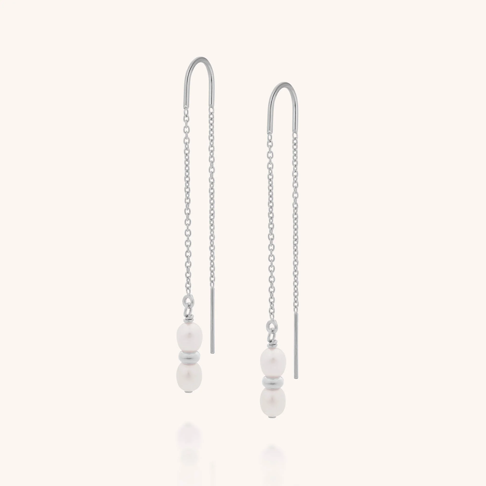 Ellen Pearl Fall Earrings - Image 3