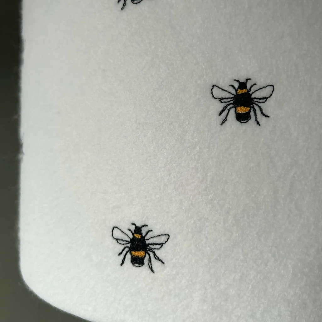 Embroidered Bee Lampshade - Image 3