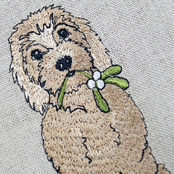 Embroidered Dog Christmas Stocking - Twelve Breeds Available - Image 6