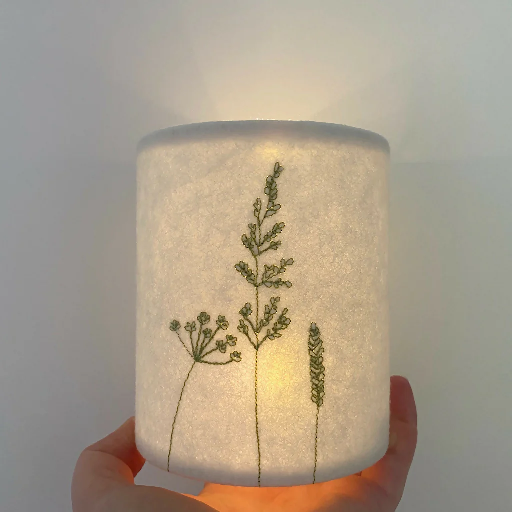 Embroidered Hedgerow Lantern