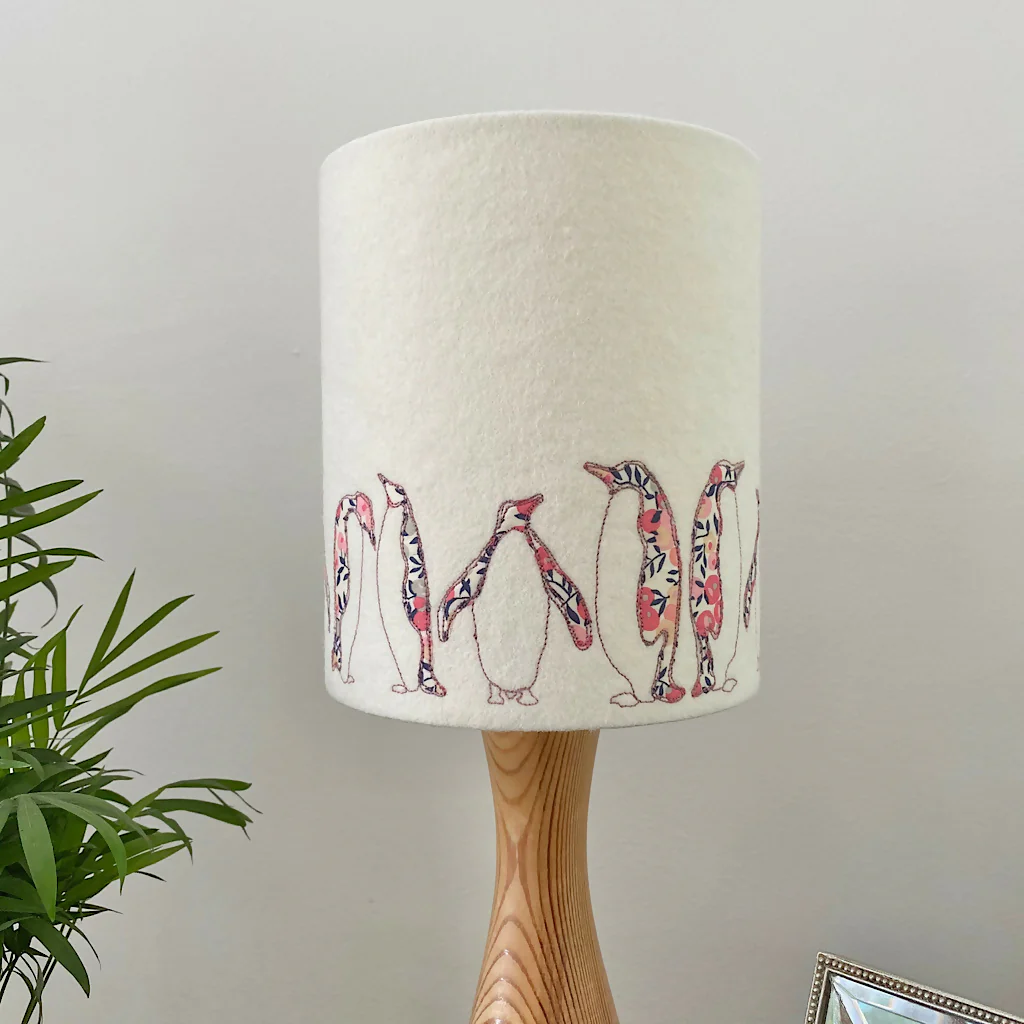 Embroidered Penguin Liberty Print Lampshade - Image 7