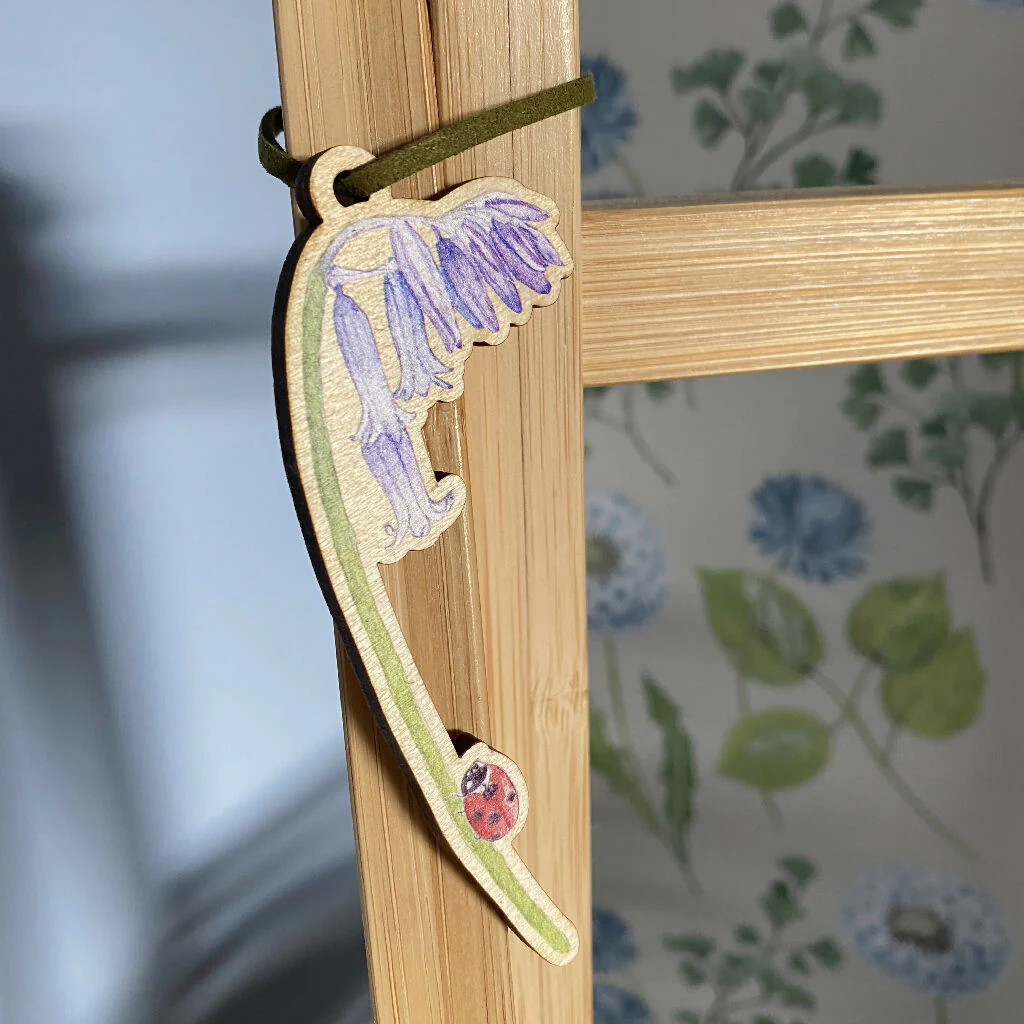 English Bluebell and Ladybird Hanging Decoration - Image 8