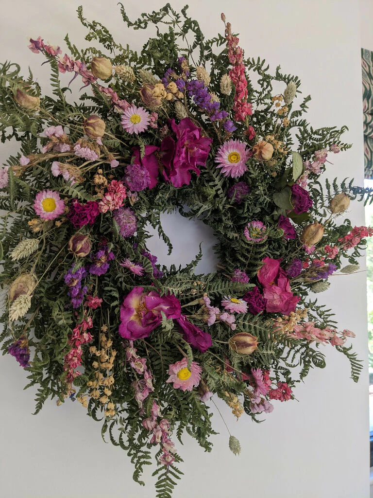 Handmade Everlasting Wreath From Dried Flowers - Image 5