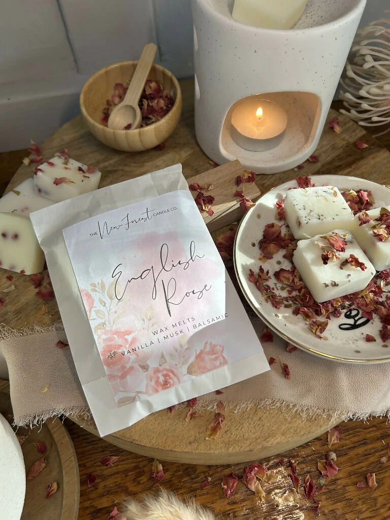 English Rose Botanical Wax Melts, Valentines Day Wax Melts - Image 2