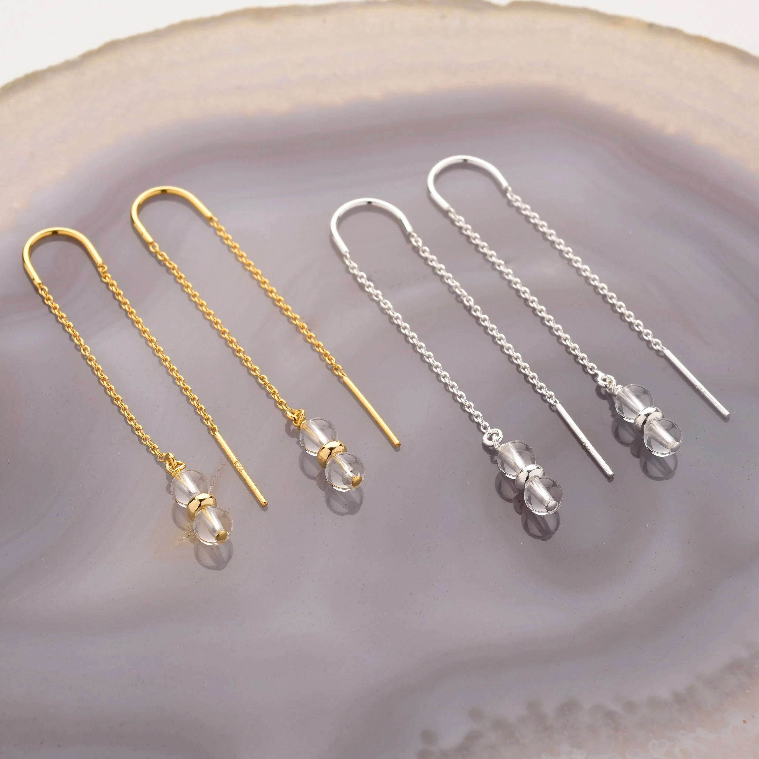 Fall Earrings Birthstone April - Image 2