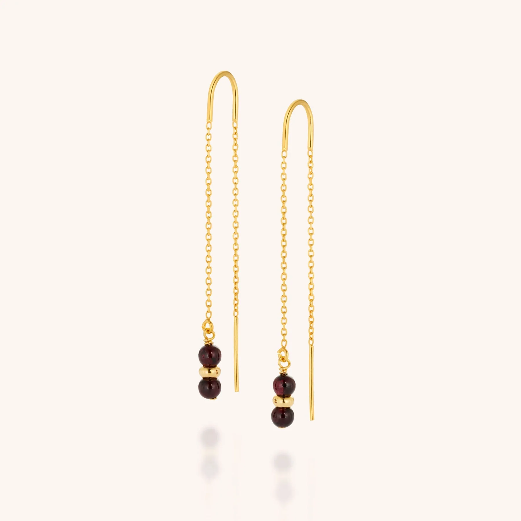 Fall Earrings Birthstone January - Image 3
