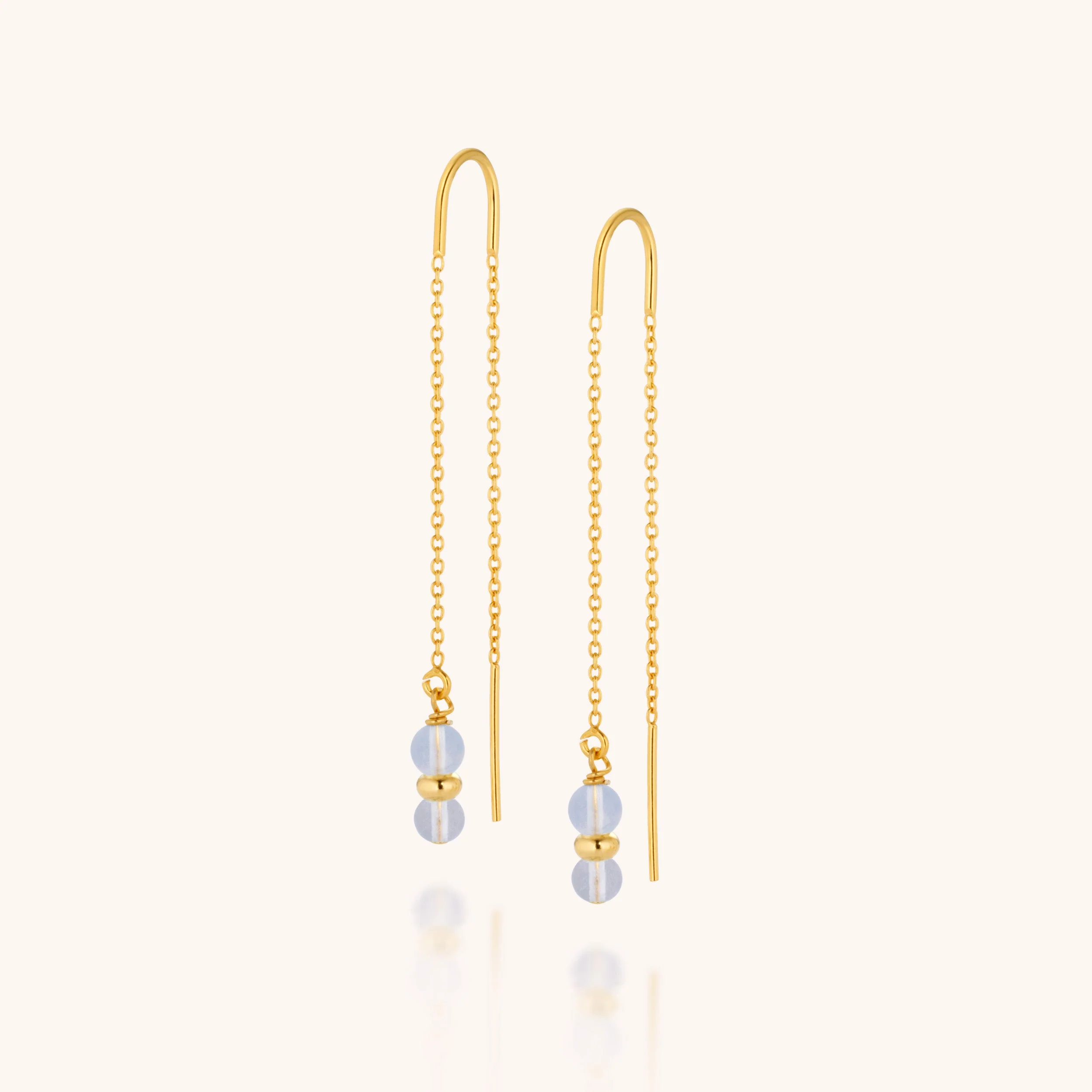 Fall Earrings Birthstone March - Image 3