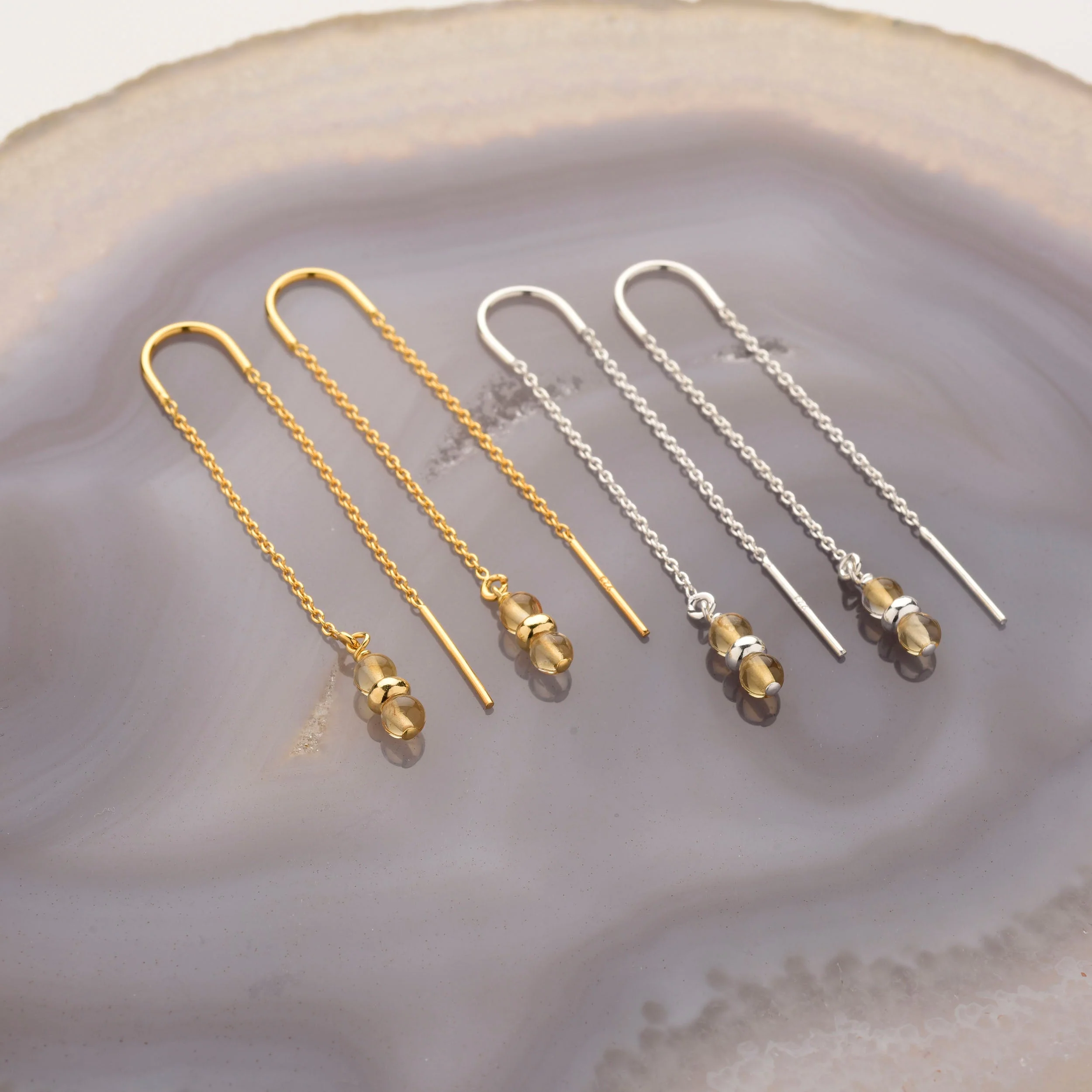 Fall Earrings Birthstone November - Image 4