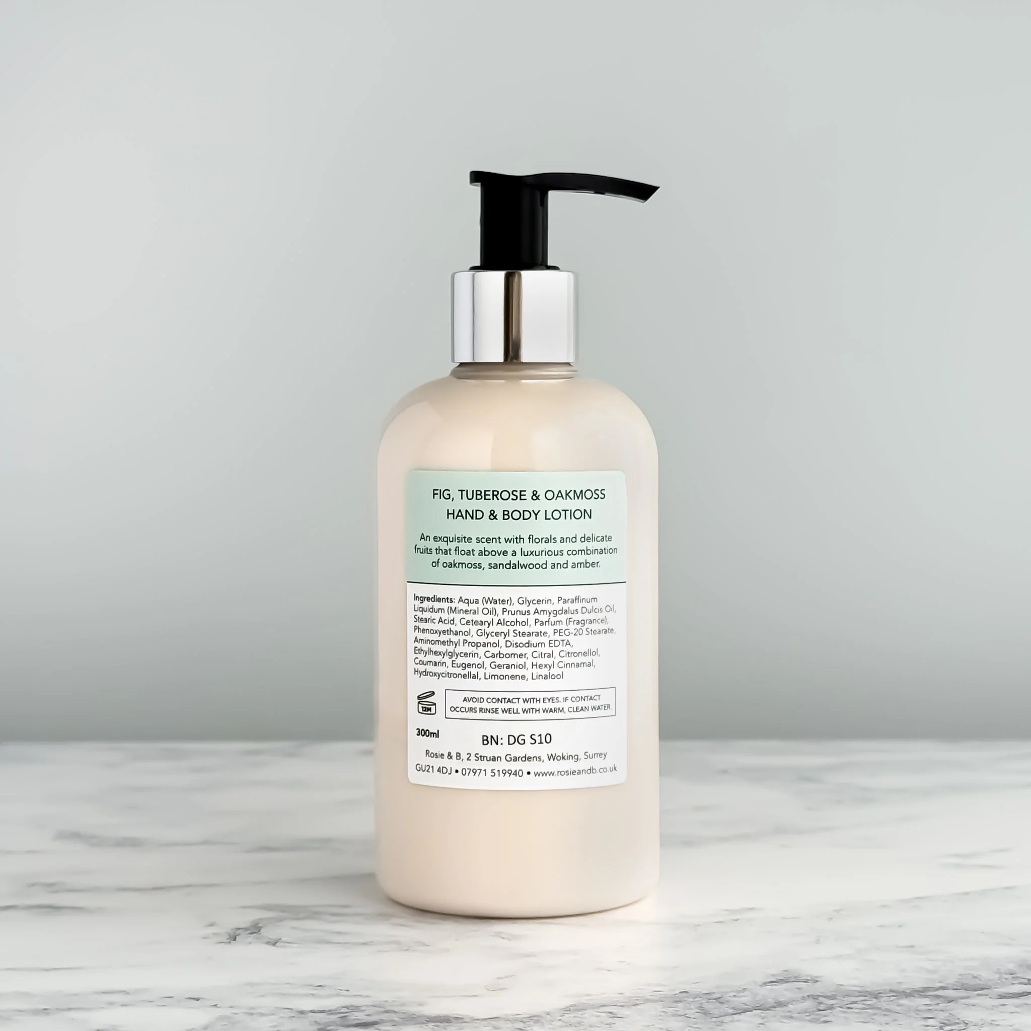 Fig, Tuberose & Oakmoss Hand & Body Lotion - Image 3