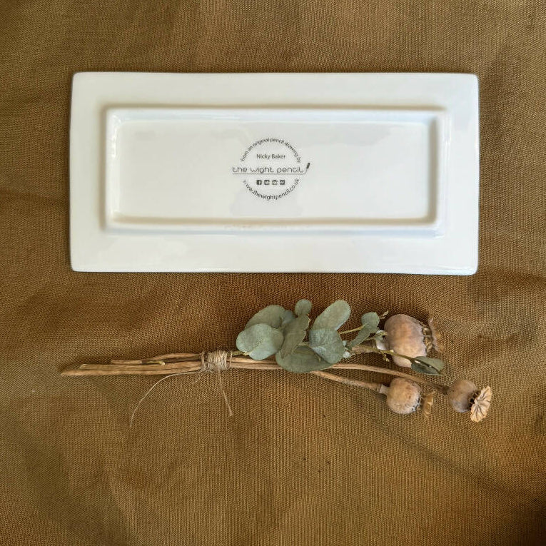 Fine Bone China Rectangular Fern Trinket Dish - Image 5