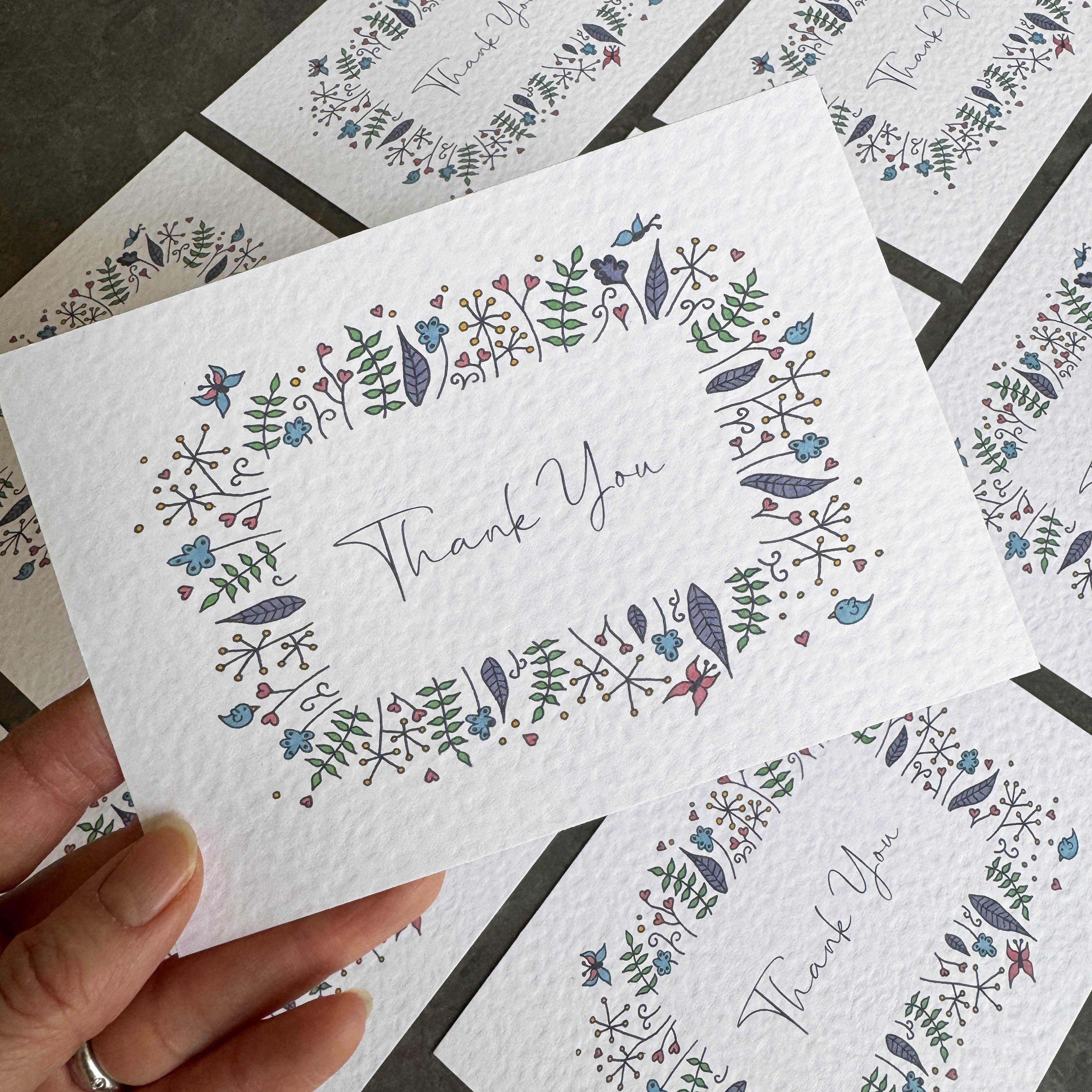 Pretty floral Note Cards - Image 3