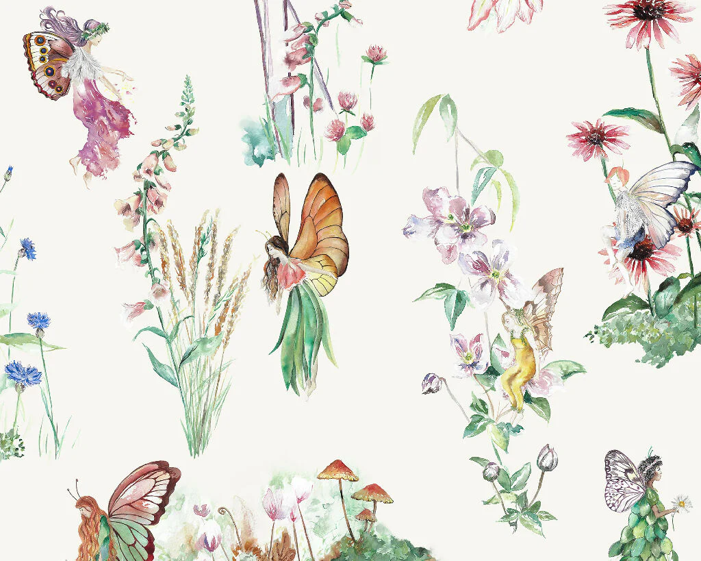 Flower Fairy Garden Curtain Fabric - Image 3