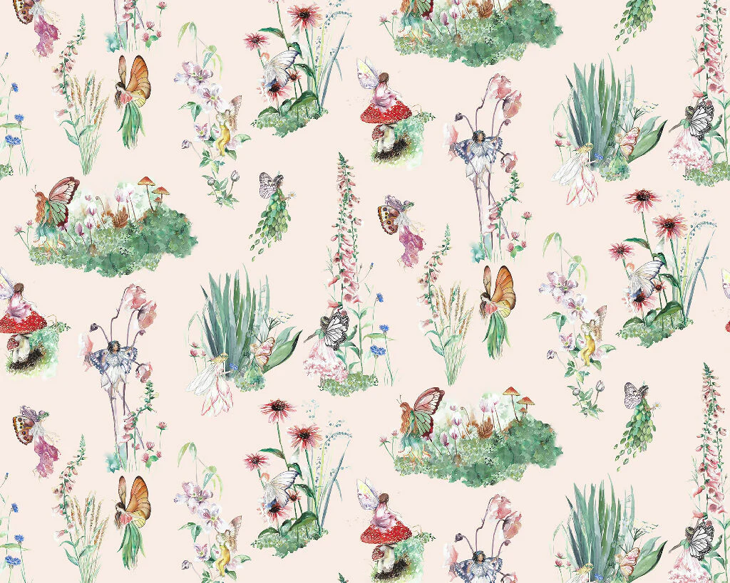 Flower Fairy Garden Curtain Fabric - Image 4