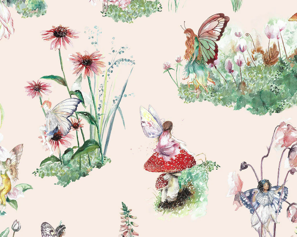 Flower Fairy Garden Curtain Fabric - Image 5