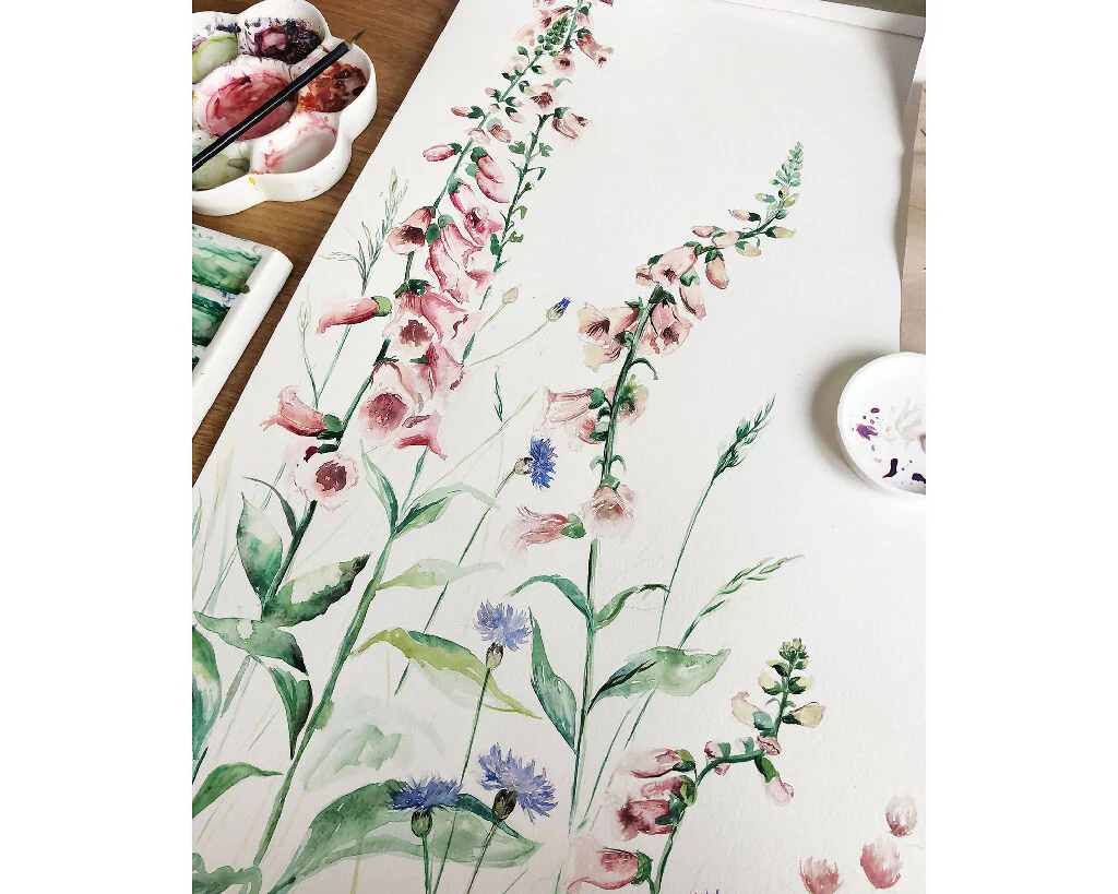 Flower Fairy Garden Curtain Fabric - Image 8