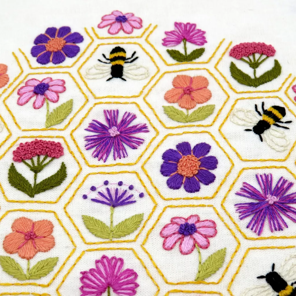 Flower Hive Hand Embroidery Kit - Image 10