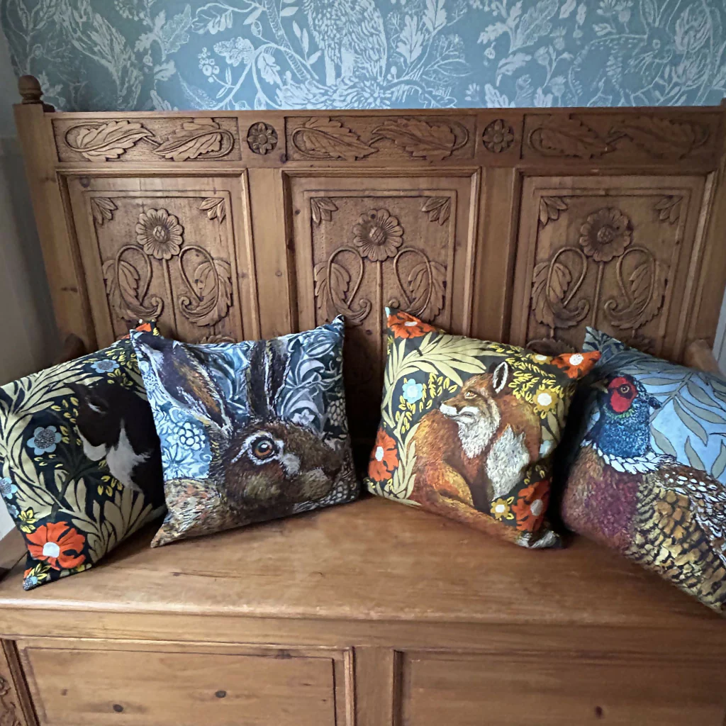 Fox in the Wood Double Sided Cushion - Image 3