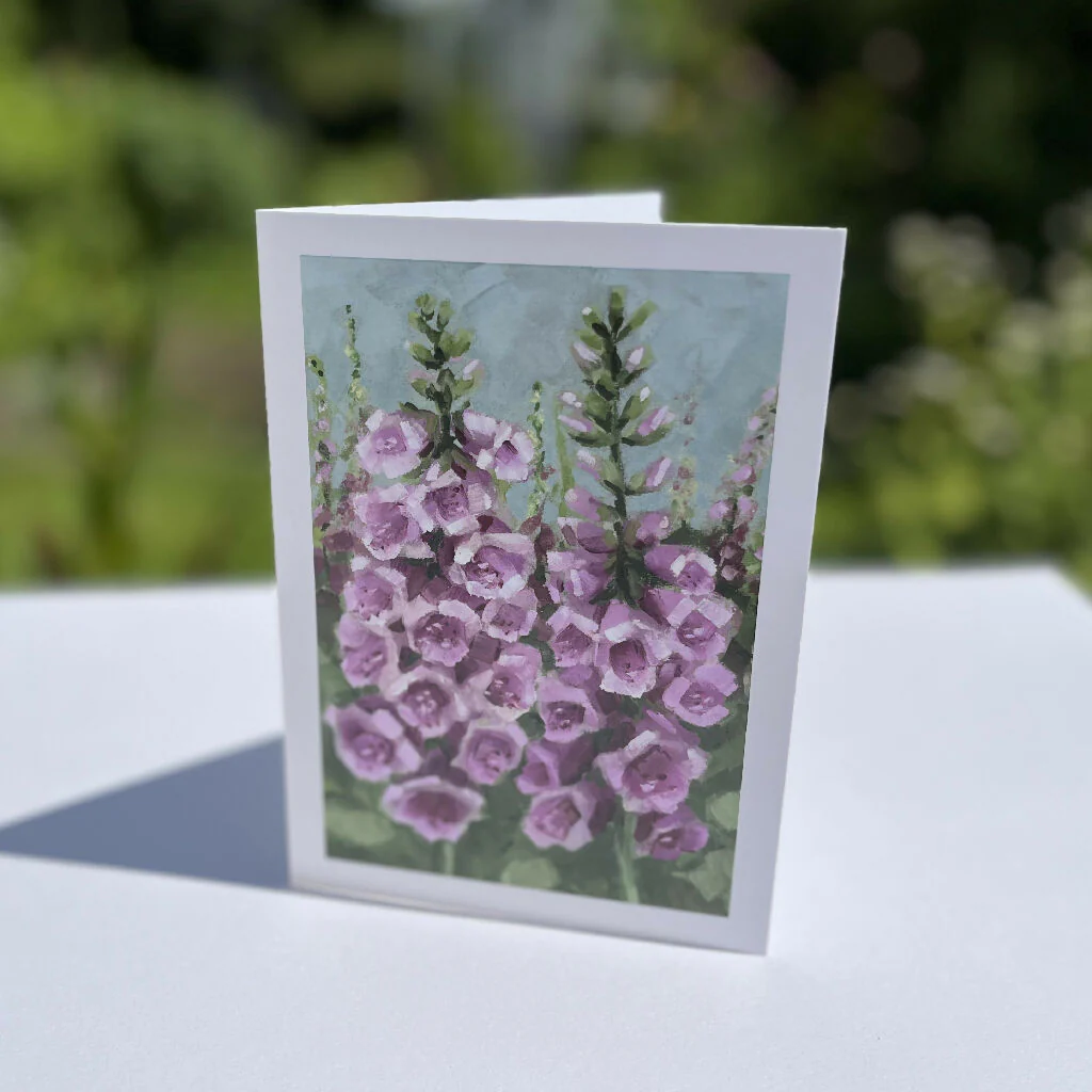 Foxgloves Greeting Card