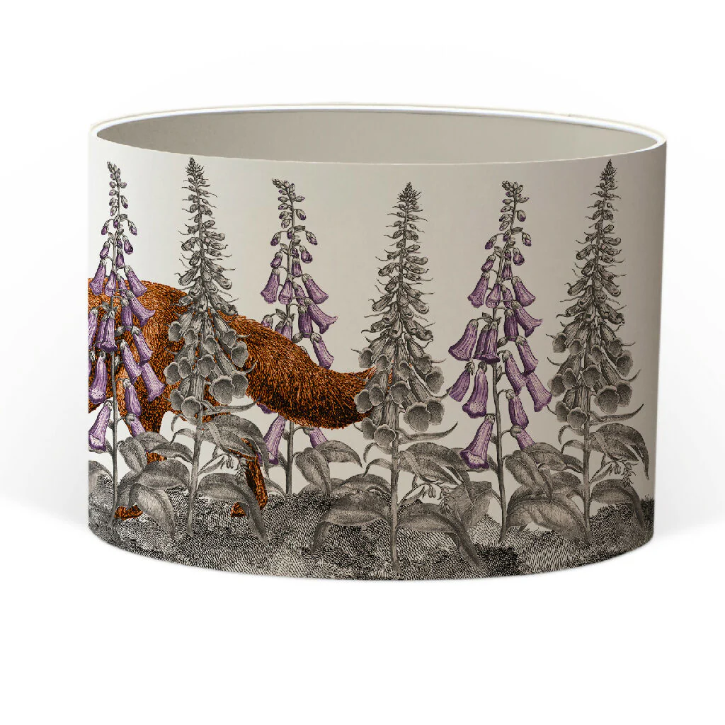 Foxgloves! Lampshade – British Wildlife Collection - Image 6