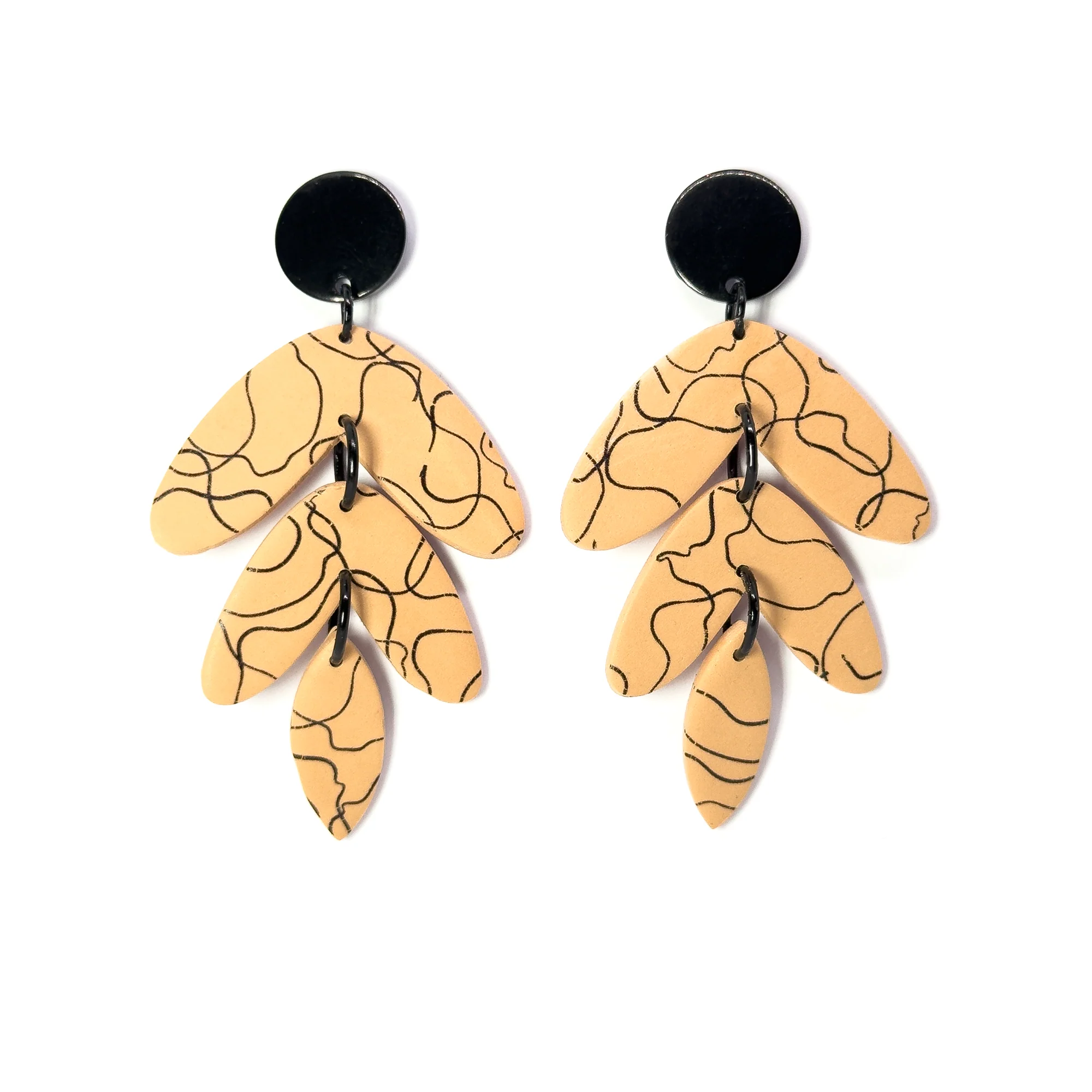 Frida Drop Earrings | Nude - Image 2