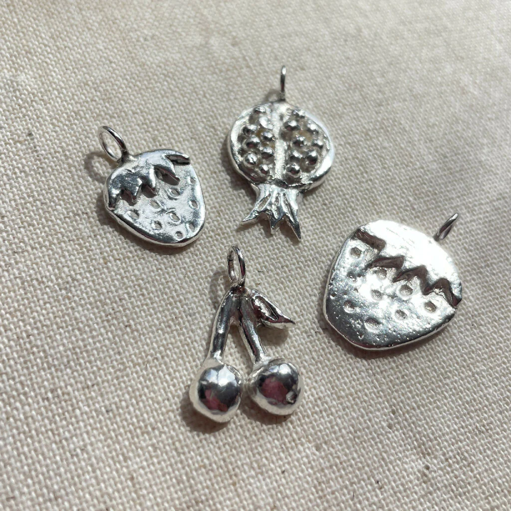 Fruit Sterling Silver Pendant necklace - Image 4