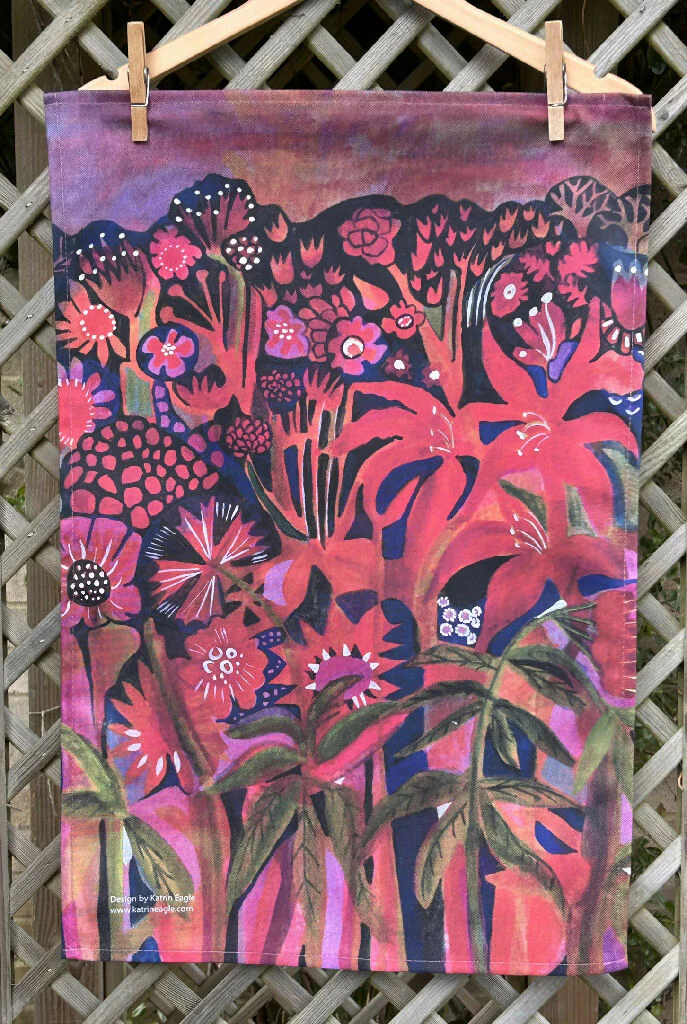 Garden Heat tea towel - Image 2