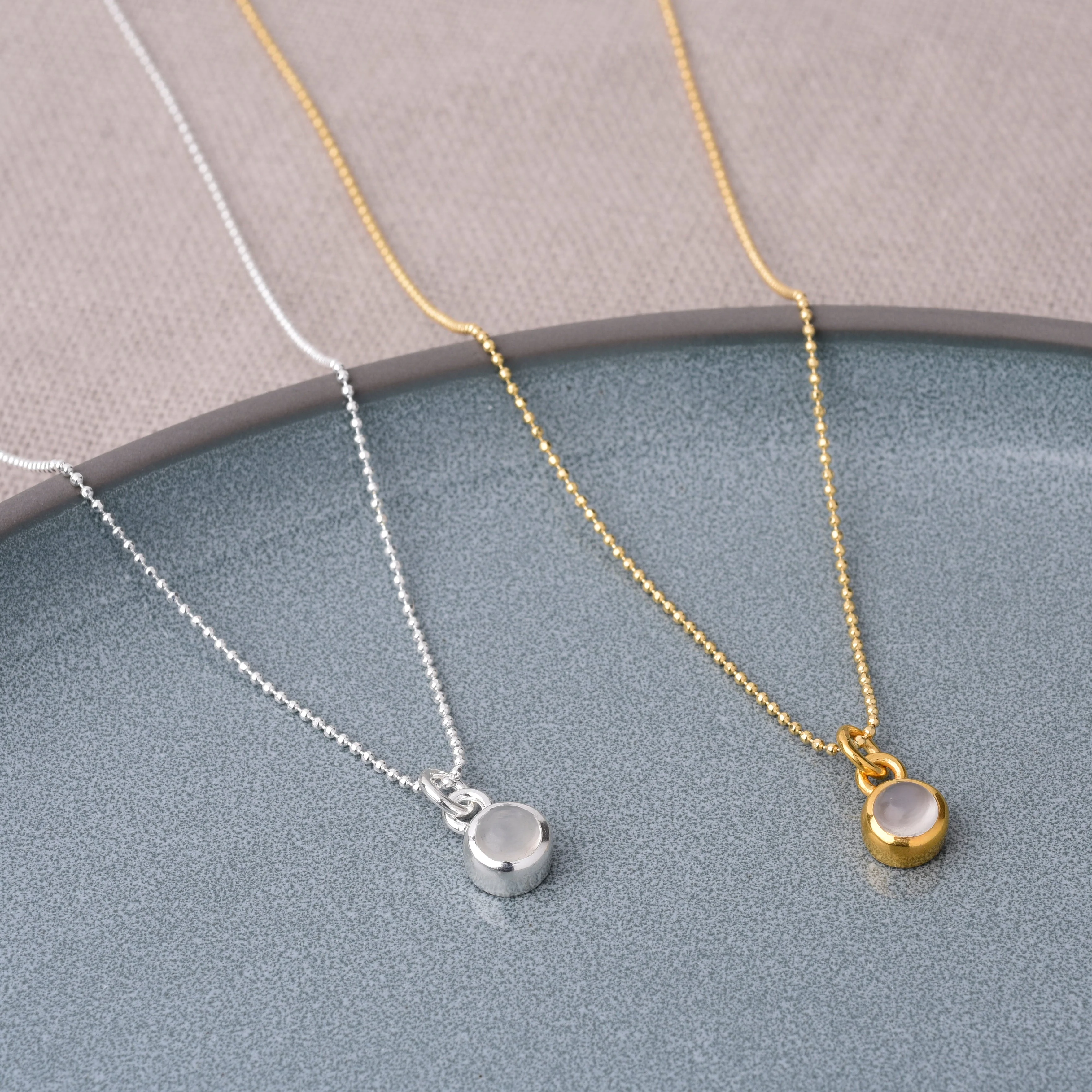 Gem Dot Birthstone Necklace June - Image 2