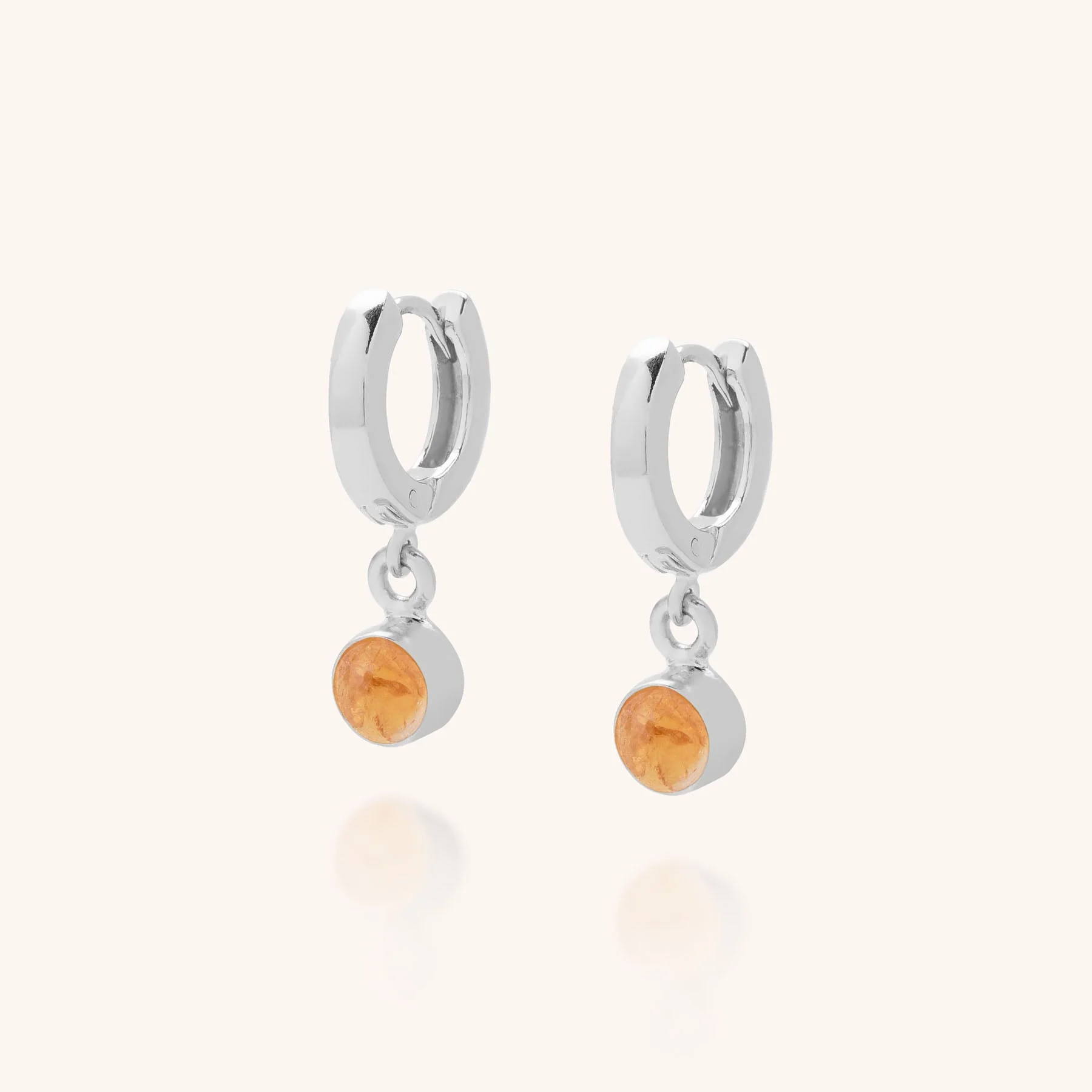 Gem Hoop Earrings - November Birthstone