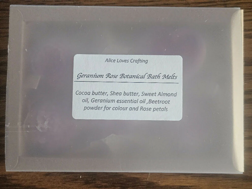 Geranium Rose Botanical Bath Melts - Image 8