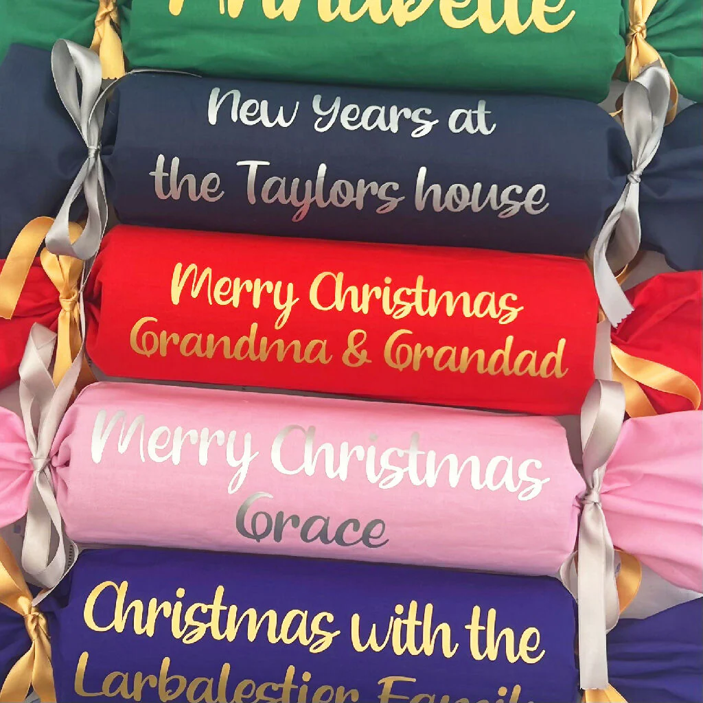 Giant Personalised Fabric Christmas Cracker - Image 5