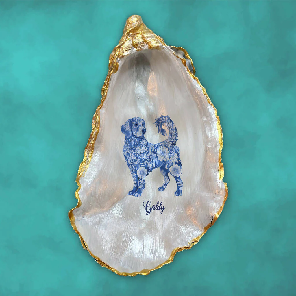 Golden Retriever Oyster Ornament - Image 2