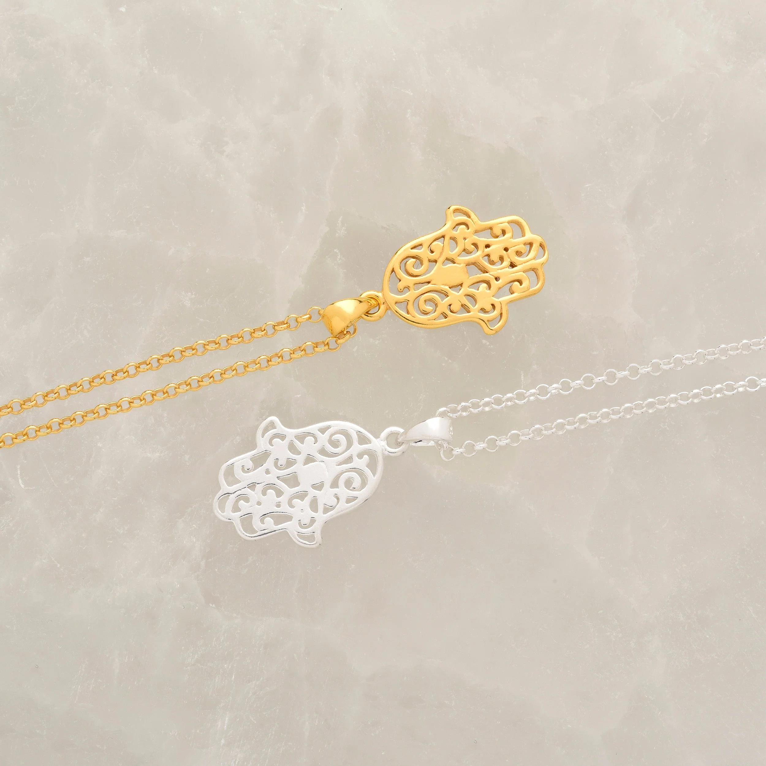 Hamsa Hand Necklace - Image 4