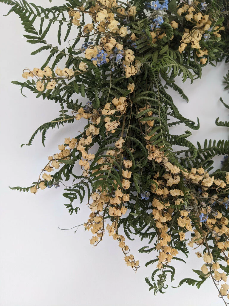 Handmade Lily of the Valley Dried Flower Wreath - Image 4
