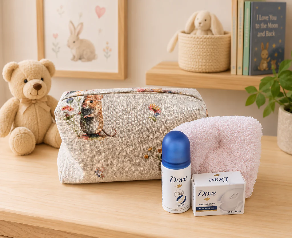 Handmade Mouse Wash Bag - Image 3