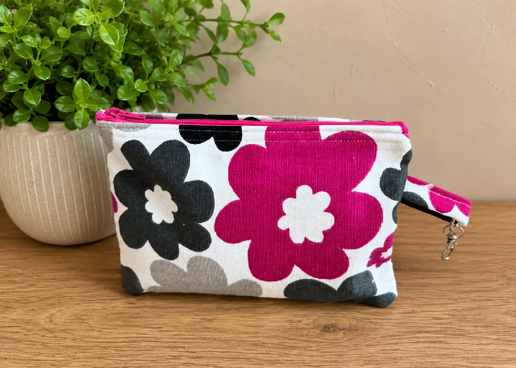 Handmade Pink Flower purse