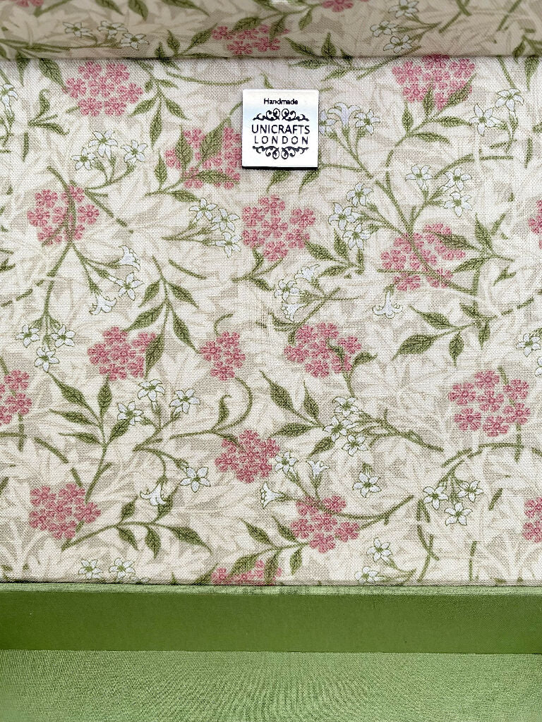Handmade Pink Jasmine Keepsake Box | Willing Morris Fabric Organiser with Magnetic Closure - Image 2