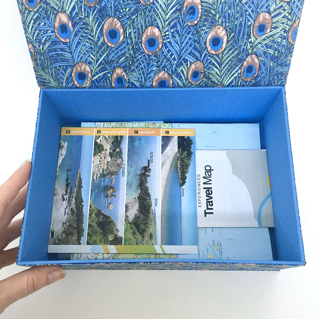 Handmade William Morris Peacock Memory Box | Fabric Keepsake Organiser - Image 6