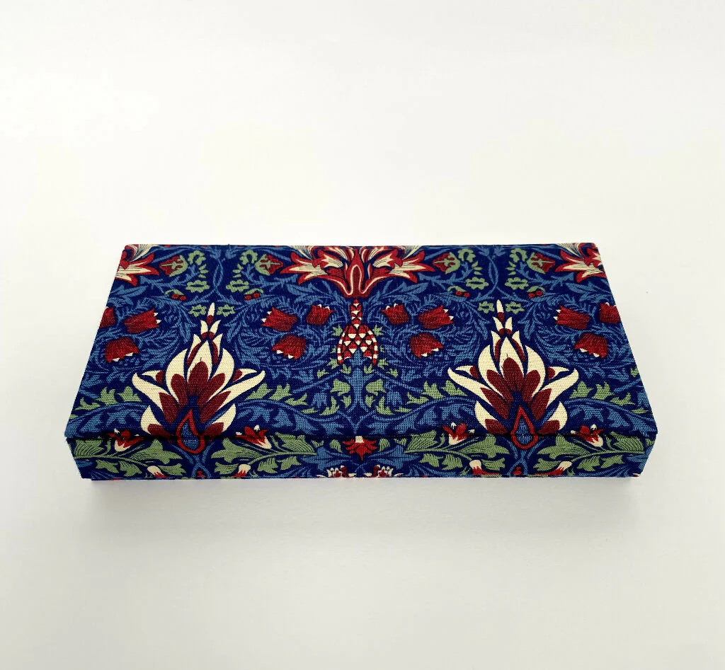 Handmade William Morris Snakeshead Pencil Case | Fabric Desk Organiser - Image 5
