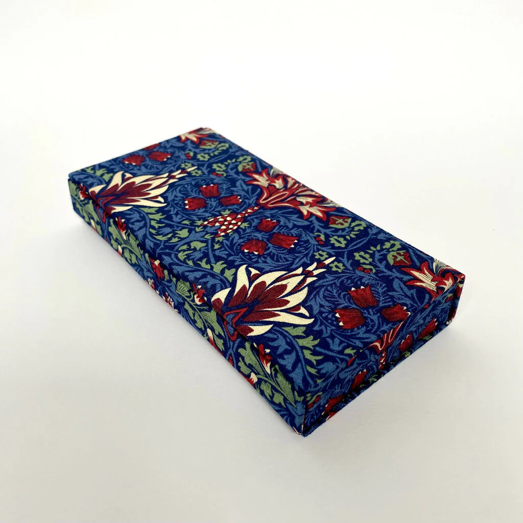 Handmade William Morris Snakeshead Pencil Case | Fabric Desk Organiser - Image 6