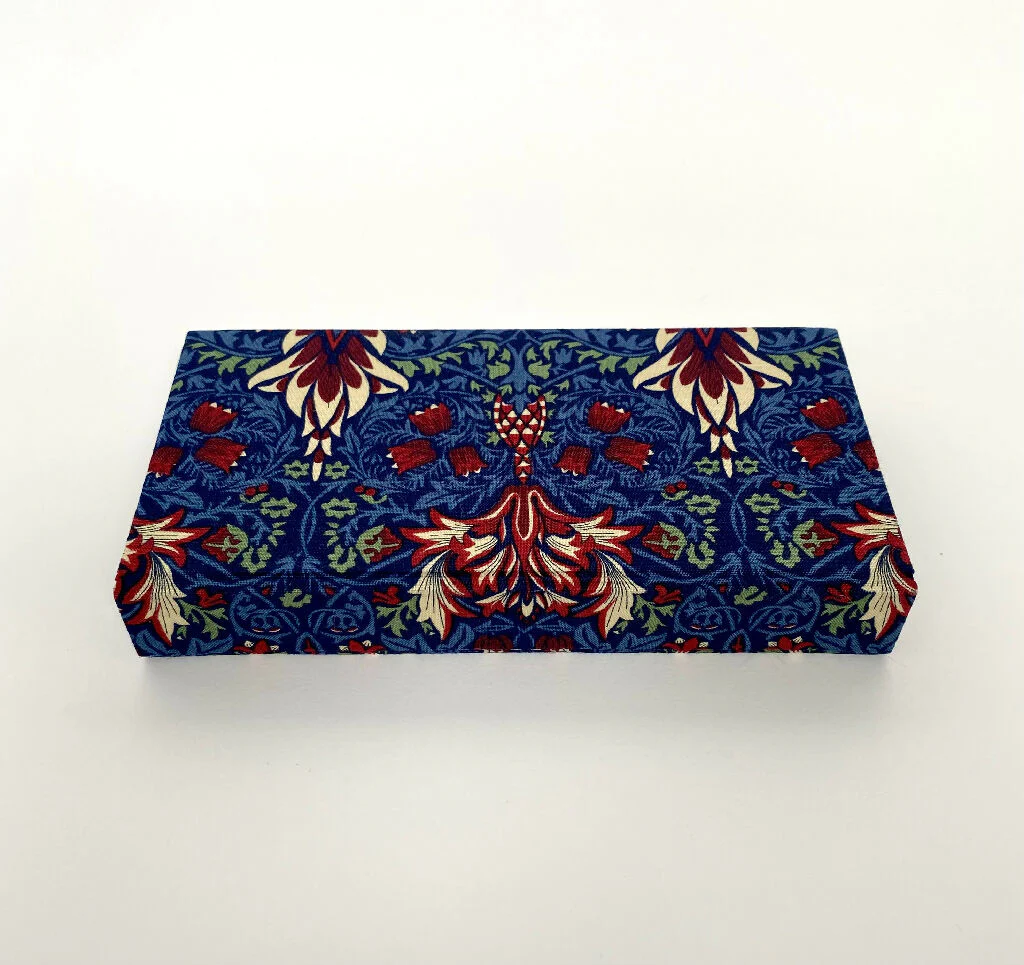 Handmade William Morris Snakeshead Pencil Case | Fabric Desk Organiser - Image 8