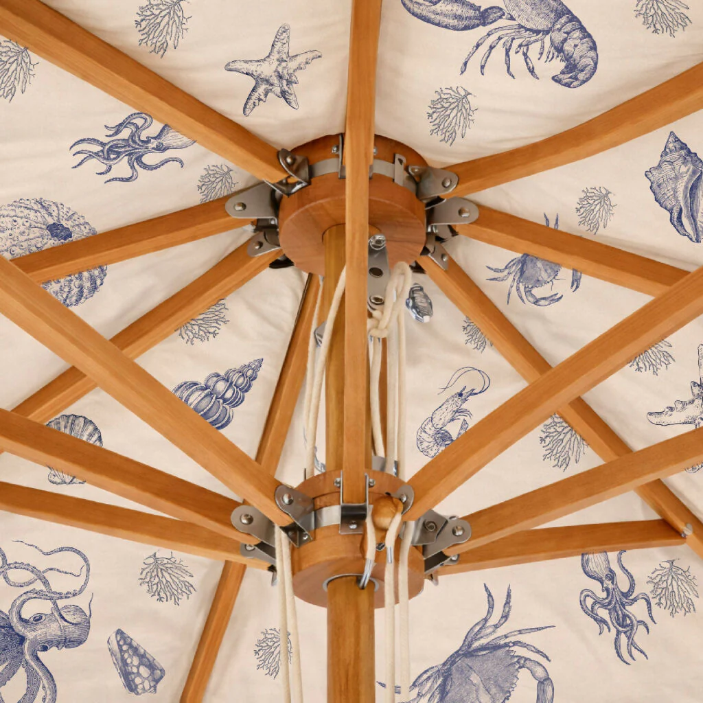 Harbour Bounty Parasol – Harbour Ink (2.4m) - Image 2